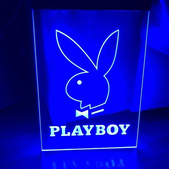 Other | Playboy Led Neon Blue Light Sign 8x12 | Poshmark
